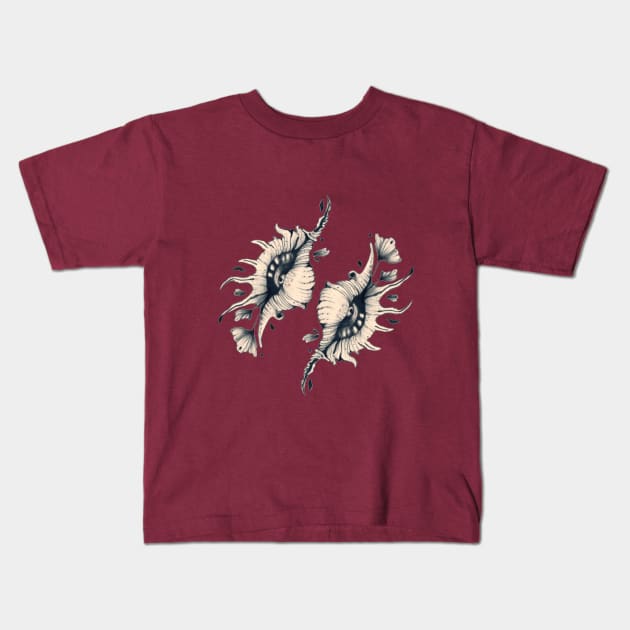 Shell Tattoo Kids T-Shirt by RubisFirenos